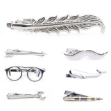 Quirky Tie Clips - Leaf / Arrow/ Mustache /Glasses /Dolphins /Wrench / Pen